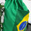 Miniatura: MOCHILA BANDEIRA DO BRASIL COM BOLSO