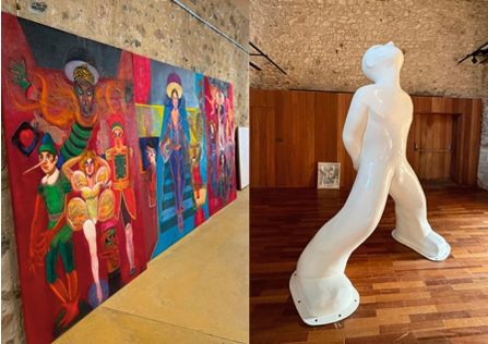 El Castell de Calonge va acollir una doble exposició d'art