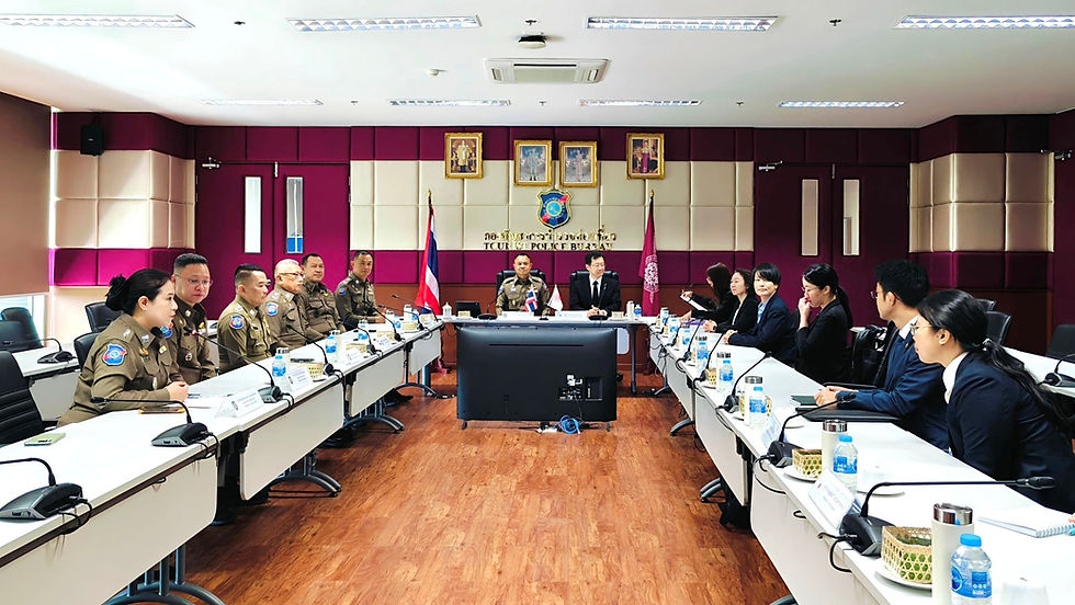 รองผู้บัญชาการตำรวจแห่งชาติญี่ปุ่น เข้าเยี่ยมดูงานกองบัญชาการตำรวจท่องเที่ยว พร้อมหารือแนวทางความร่วมมือด้านการรักษาความปลอดภัยนักท่องเที่ยว
