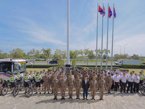 ผบช.ทท. ให้การต้อนรับ รมว.กก. พร้อมนำตรวจแถวเตรียมความพร้อมดูแล นทท. ช่วง High Season