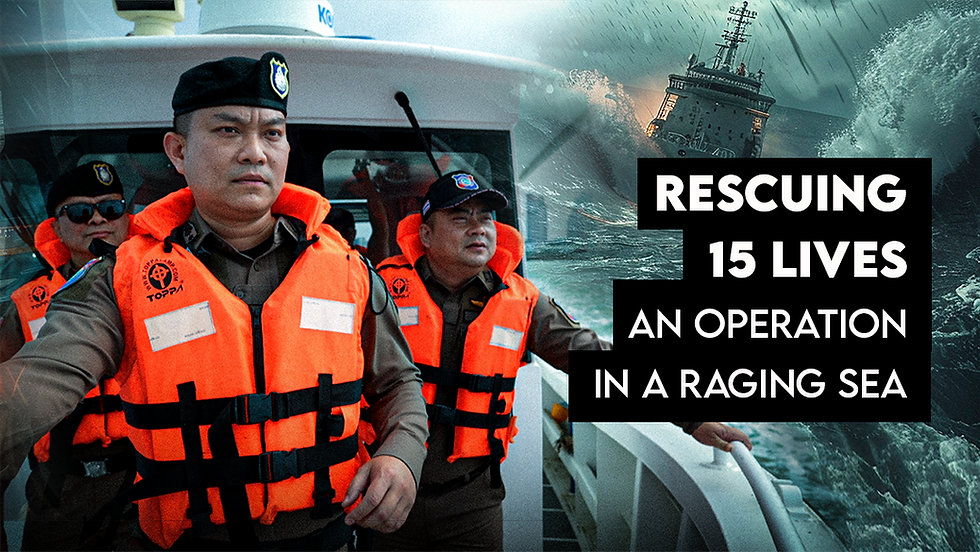 “7 hours in the storm… 15 lives that had to survive” 🌊