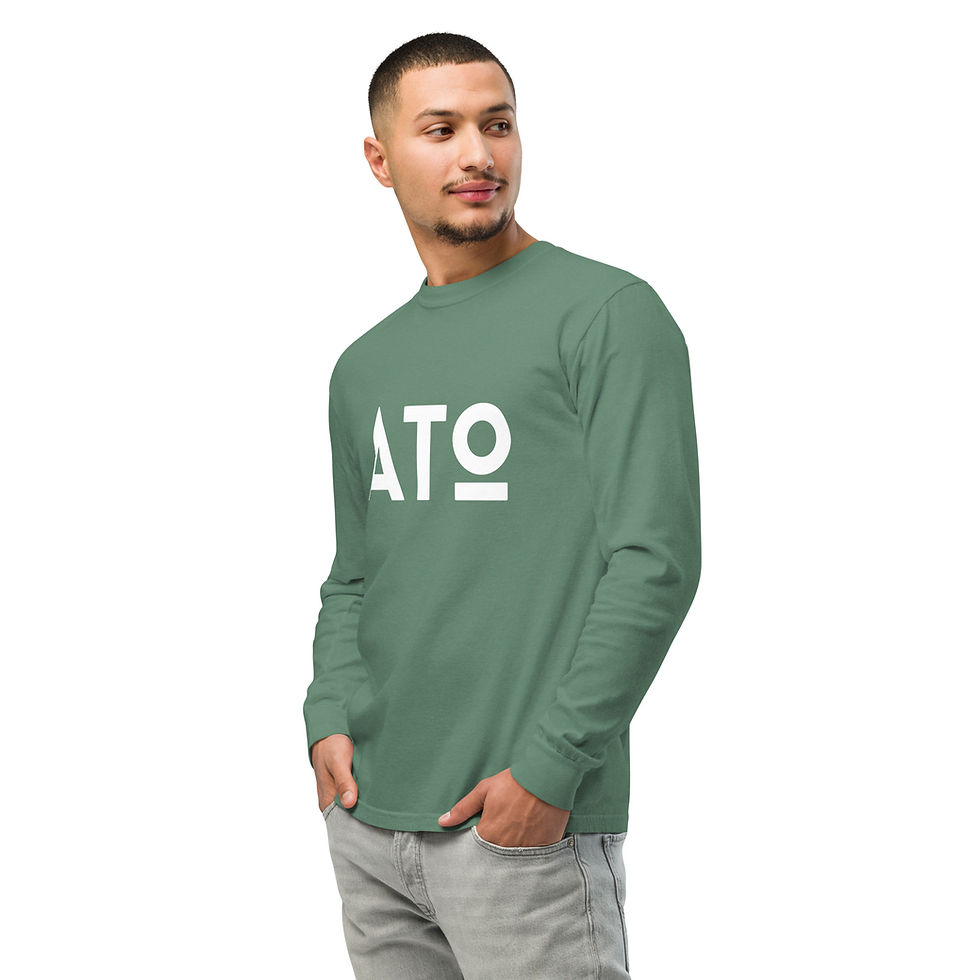 Thumbnail: Garment-dyed heavyweight long-sleeve shirt
