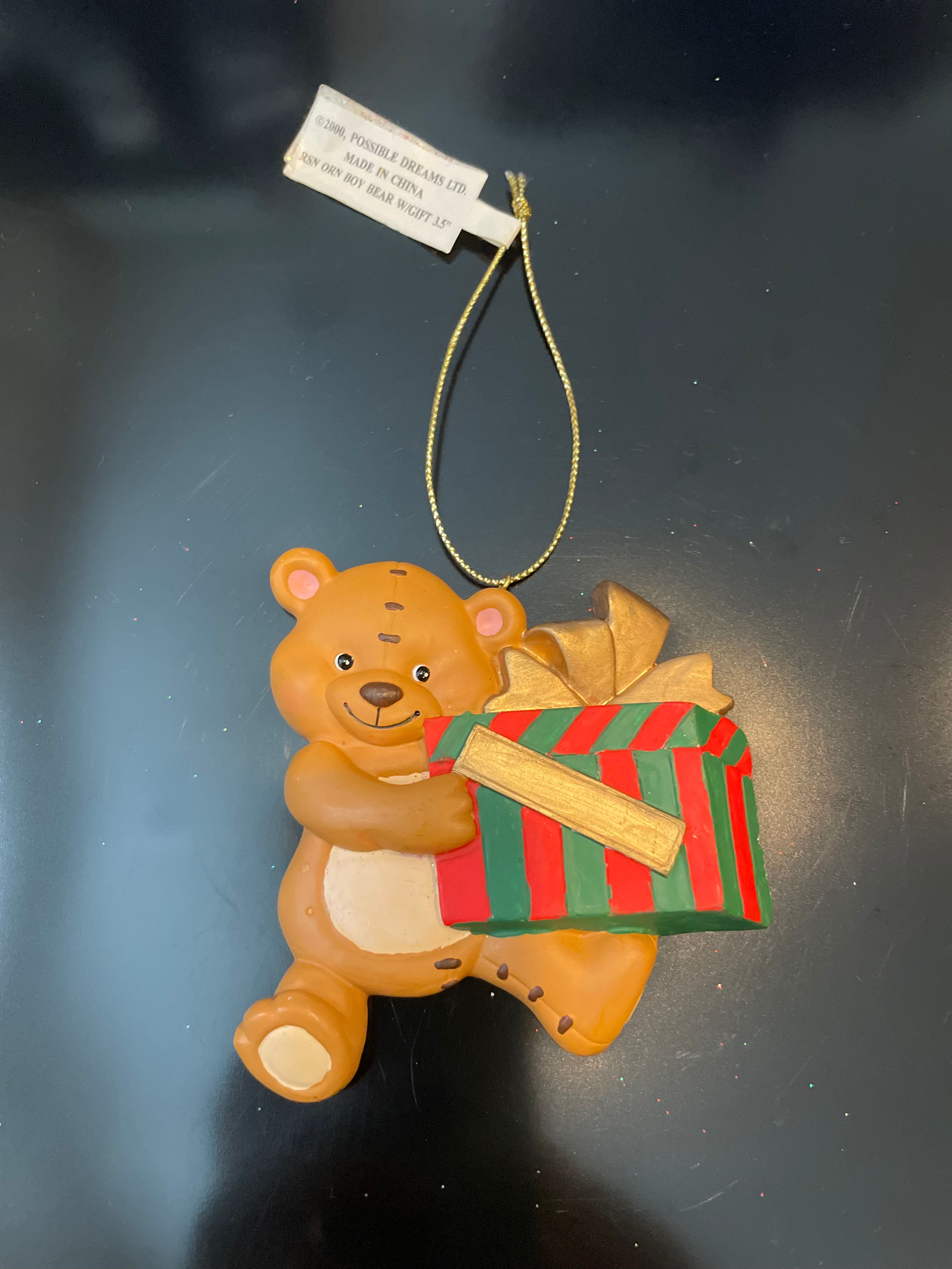 BOY BEAR WITH A PRESENT