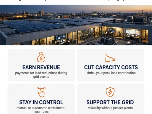 ⚡ Get Paid to Power Down: How Smart Businesses Turn Demand Response Into Revenue. A Premier Energy Management Guide for Commercial & Industrial Energy Buyers