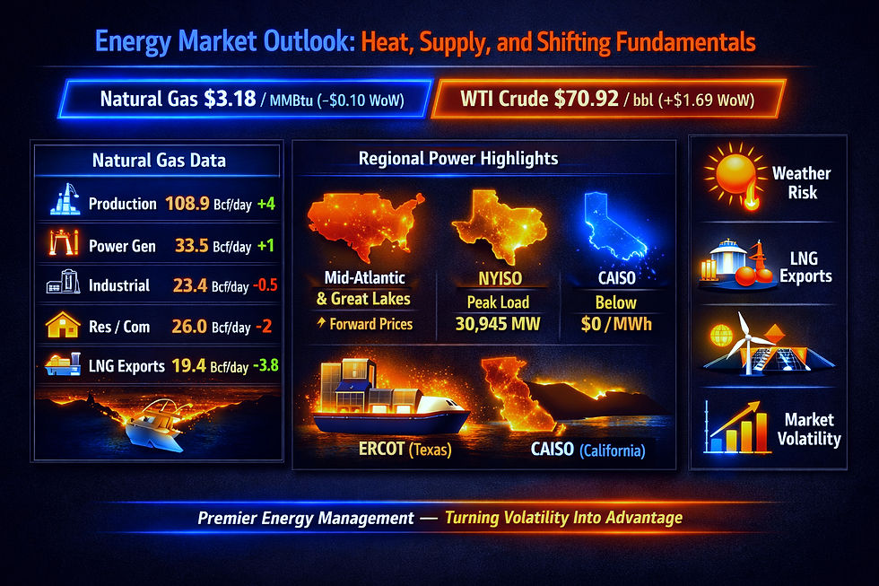 Energy Market Outlook: Heat, Supply, and Shifting Fundamentals