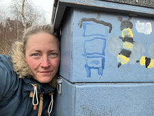 Begynnande vår i bigården