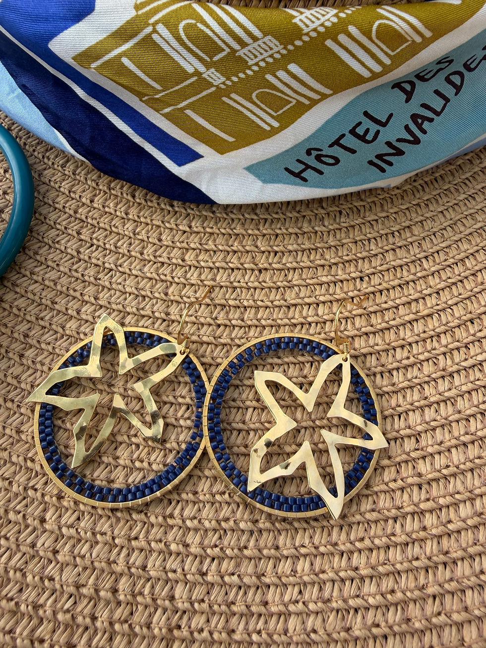 boucles perles tissées