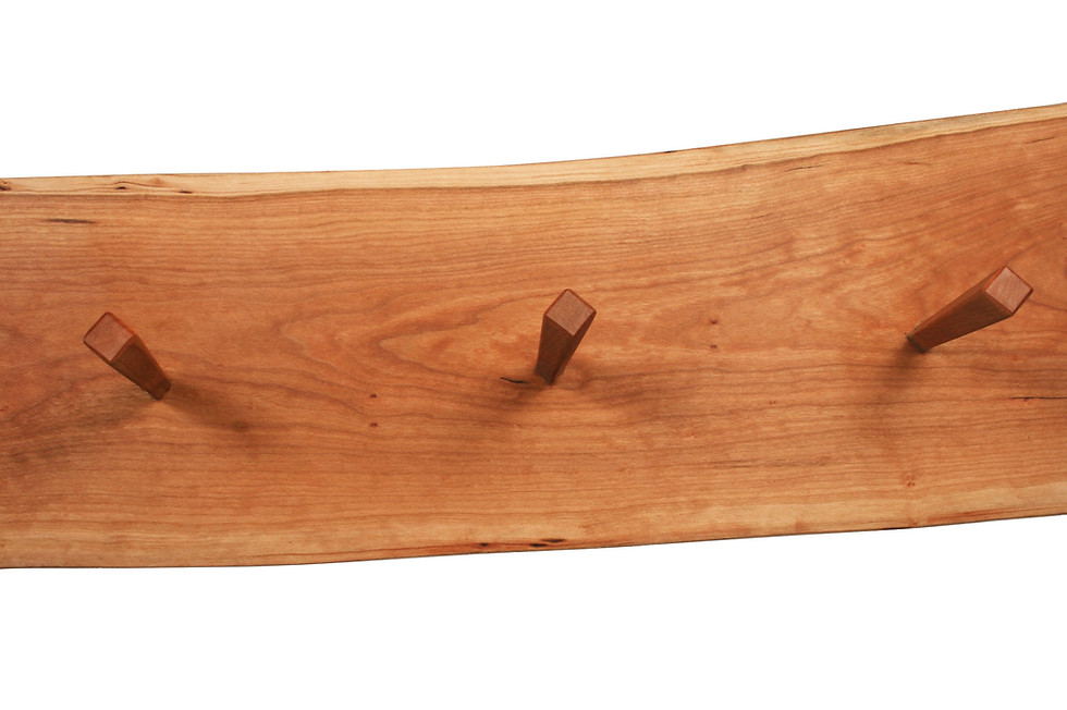 Thumbnail: Live Edge Cherry Coatrack  #3