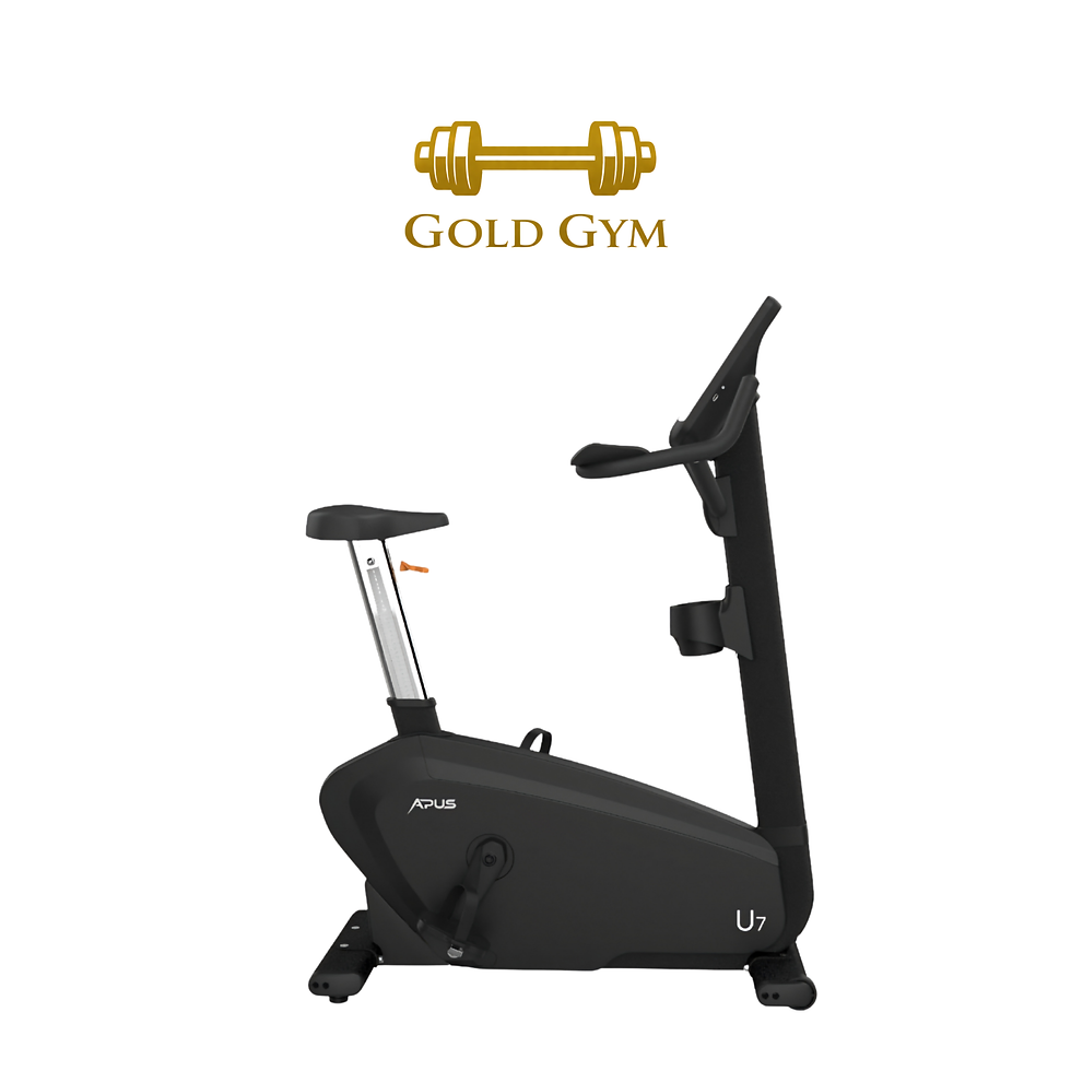 Cyclette verticale Apus U7 LED, attrezzatura cardio per allenamento indoor, bici per fitness con display LED, cyclette