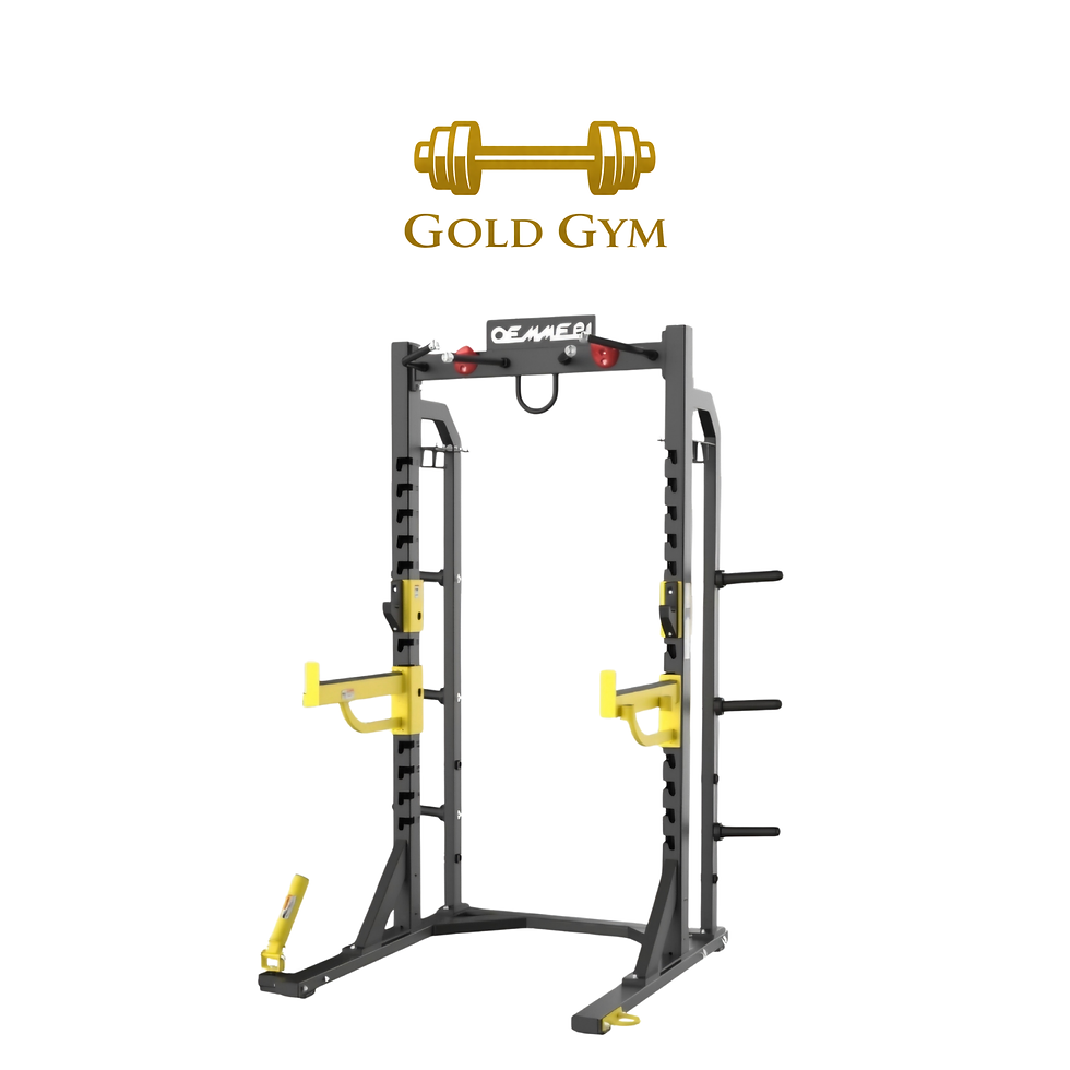 1. Half Power Rack Oemmebi per palestra, attrezzatura professionale a carico libero" 2. "Rack a metà per allenamento pesi Oem