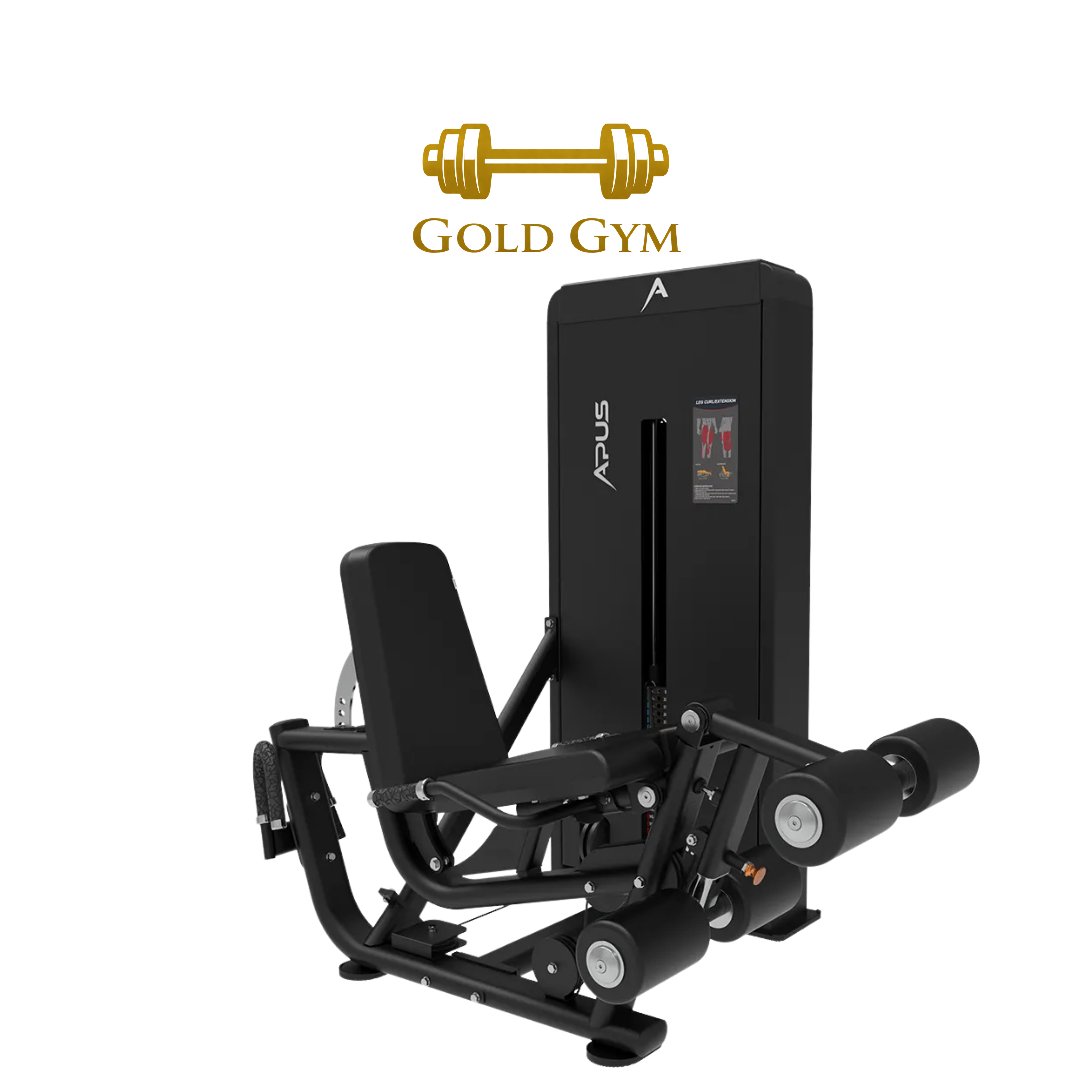 APUS DUAL LEG EXTENSION PRONE LEG CURL SA031 PACCO PESI macchina professionale per allenamento quadricipiti e femorali