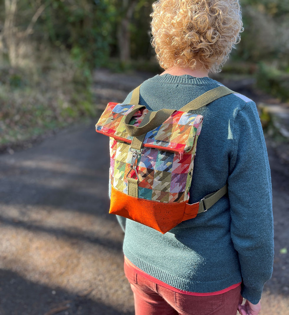 Thumbnail: 'Ellie' - Small back pack in cork leather.