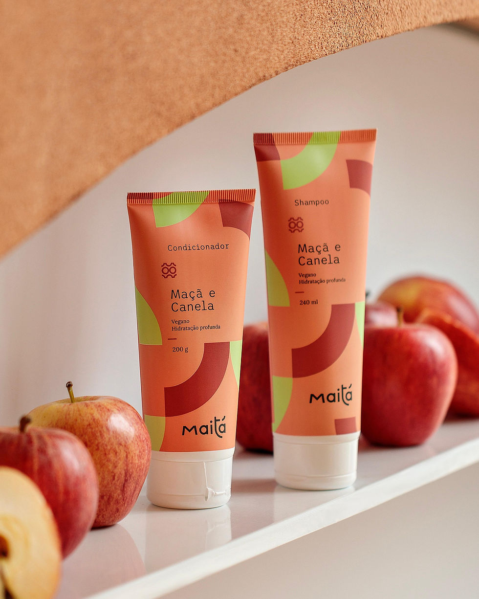Kit hidratação profunda Shampoo + Condicionador Maçã e Canela