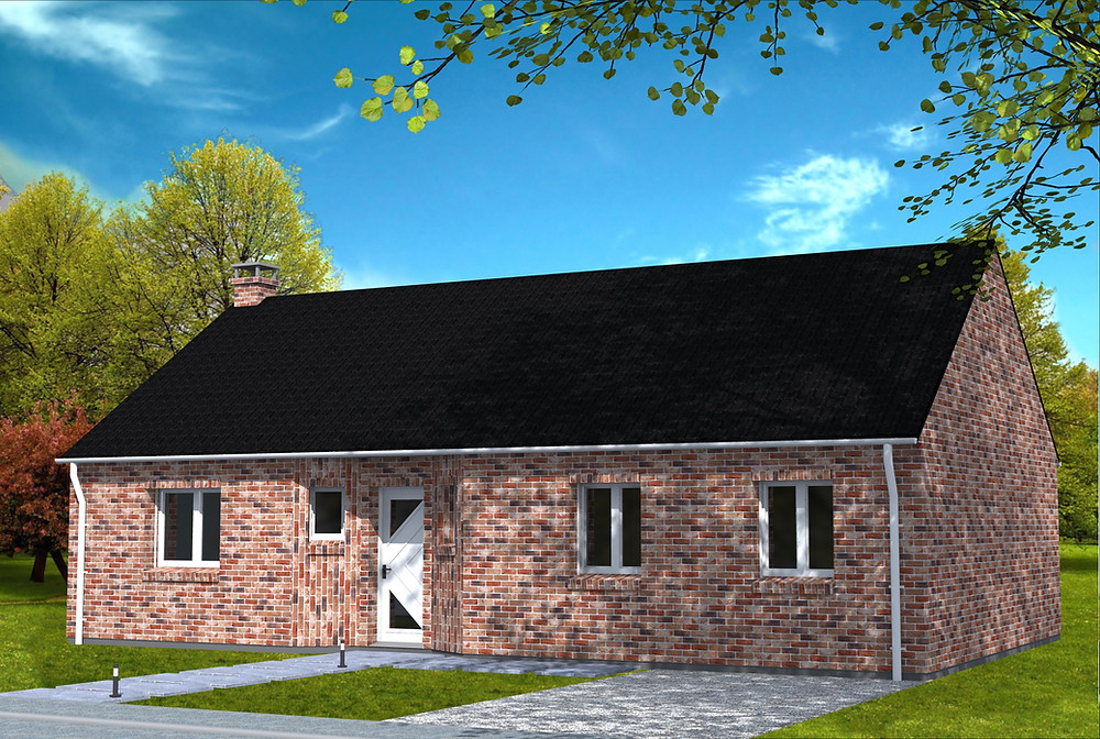 Maison traditionnelle en briques