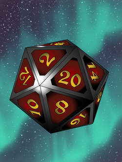 Red D20