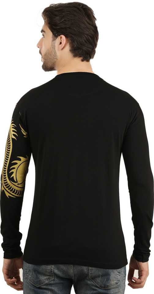 Thumbnail: THE ARCHER  Graphic Print Men Round Neck Black T-Shirt