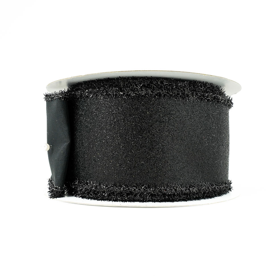 Thumbnail: RIBBON 2.5" X 10YDS SHIMMER GLITTER TINSEL (4 COLORS)