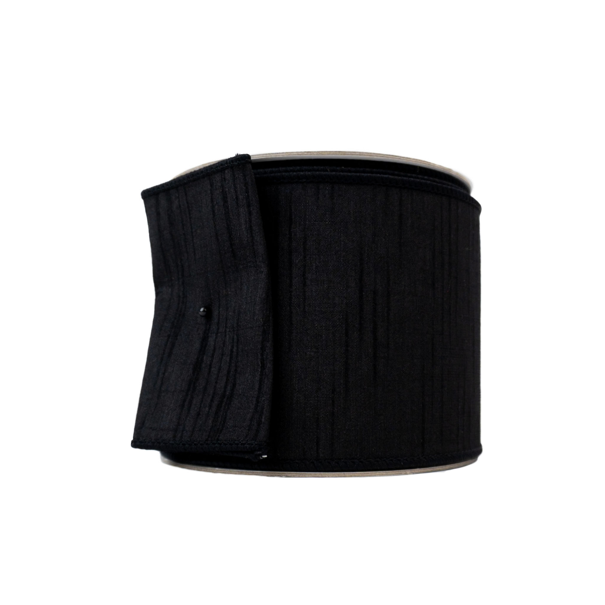 RIBBON 4X10YDS DUPIONI BLACK
