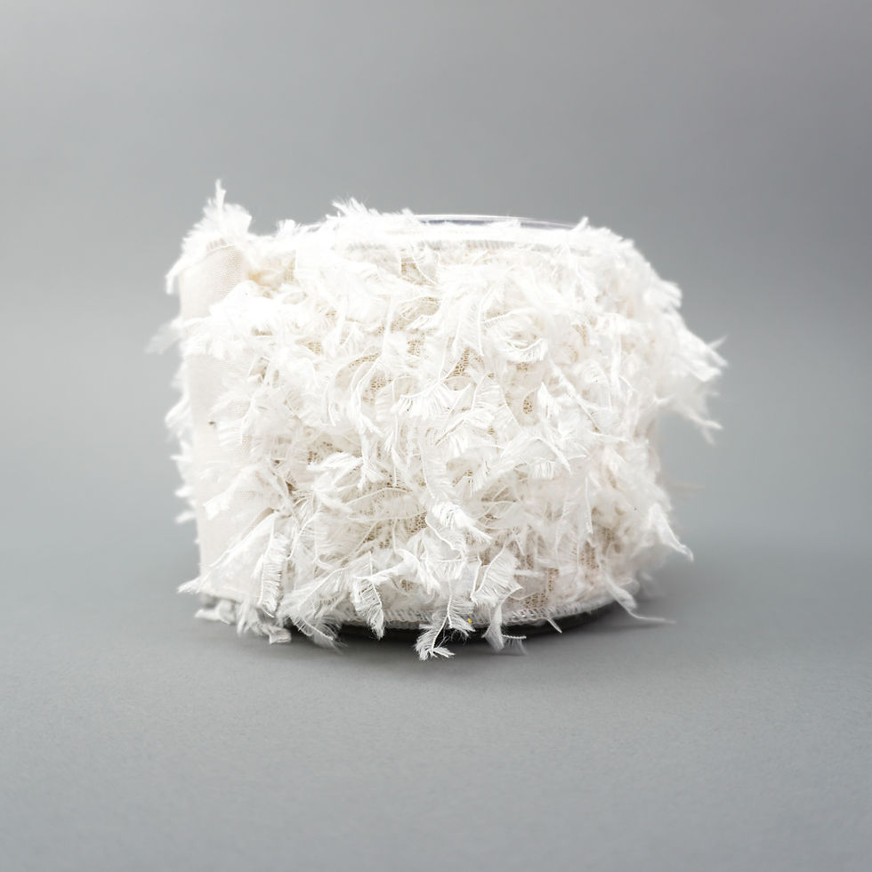 Thumbnail: RIBBON FEATHER FUR WHITE (3 SIZES)