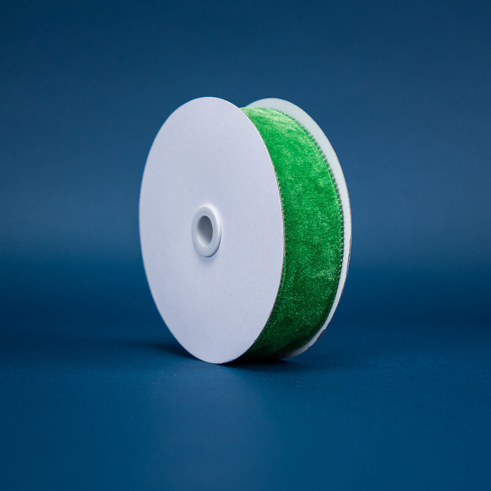 Thumbnail: RIBBON DELUXE VELVET EMERALD ( 2 SIZES )