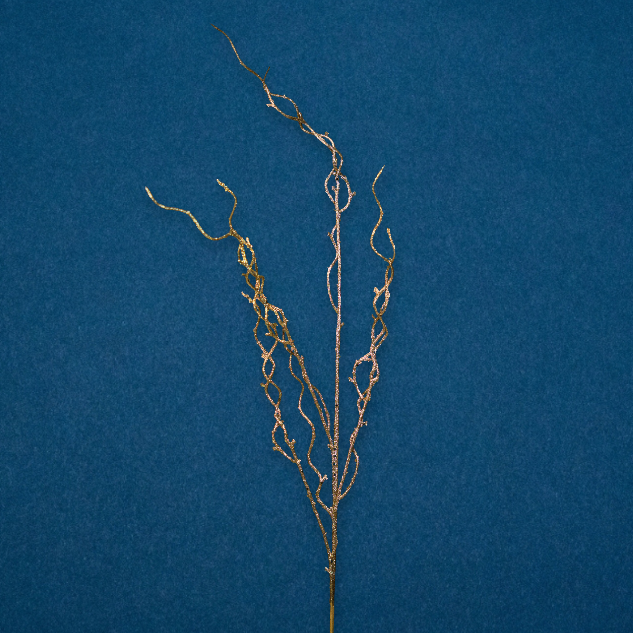 CURLY WILLOW BRANCH 41" GLITTER ( 5 COLORS )
