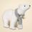 Miniatura: POLAR BEAR WITH SCARF 10.2" WHITE