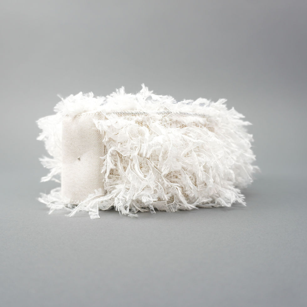 Thumbnail: RIBBON FEATHER FUR WHITE (3 SIZES)