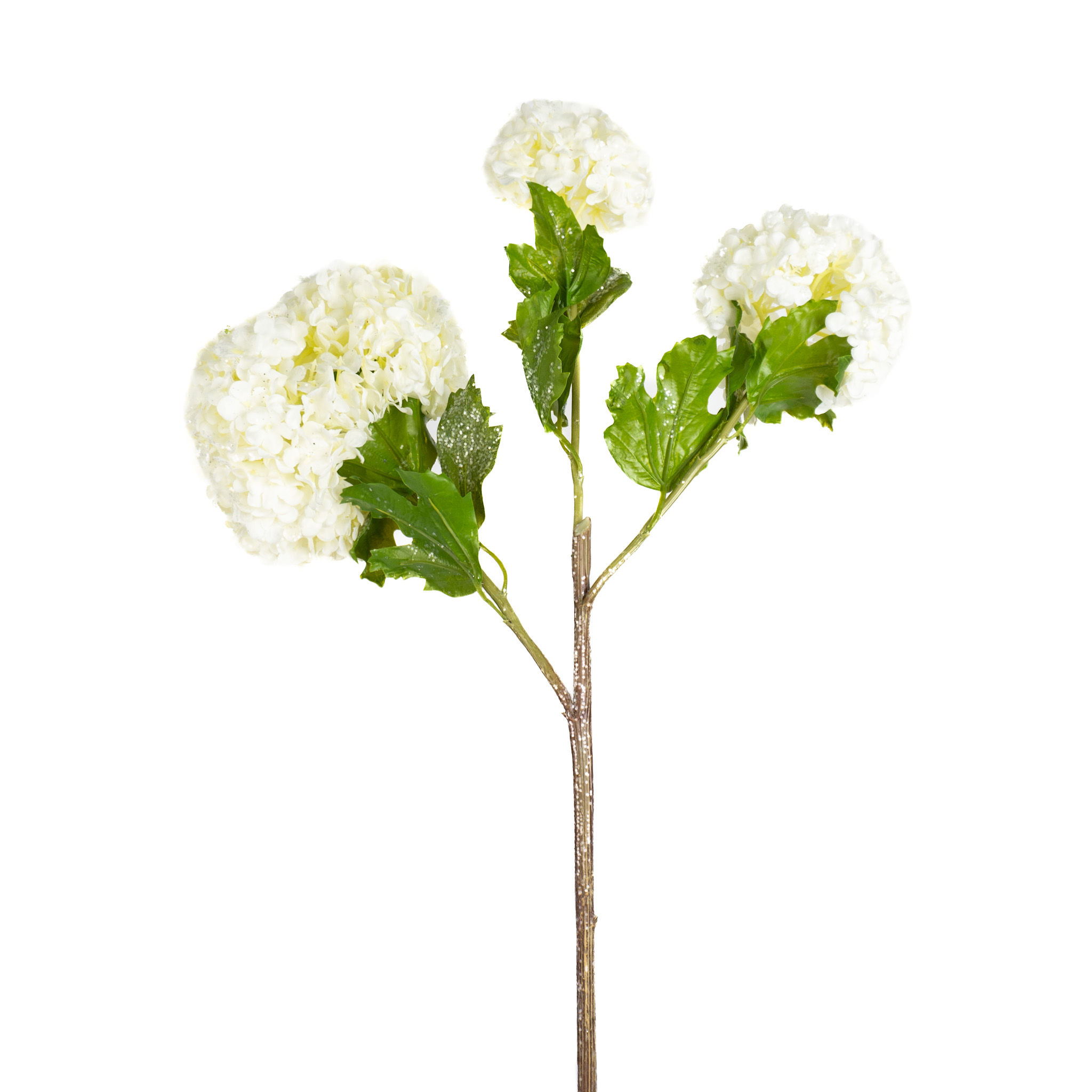 SNOWBALL BRANCH 32.5" ICED WHITE