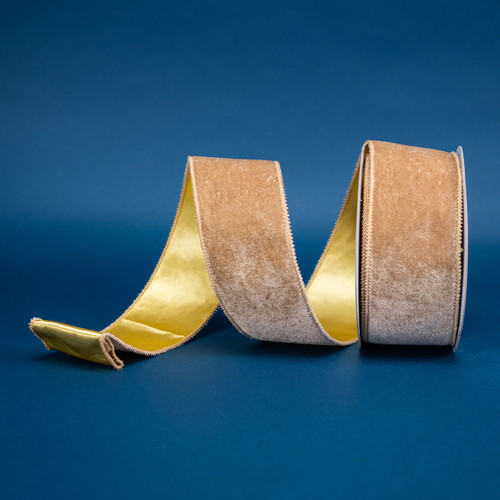 RIBBON DELUXE VELVET TAUPE ( 3 SIZES ) | Craftex