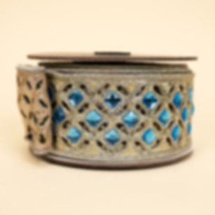 RIBBON DIAMOND LACE LIGHT BLUE ( 2 SIZES )