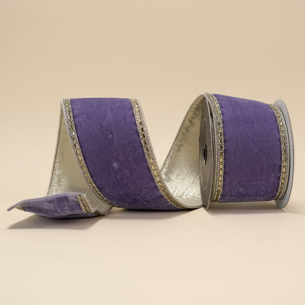 Thumbnail: RIBBON 4" X 5YDS BRILLIANT BORDERS ( 5 COLORS )