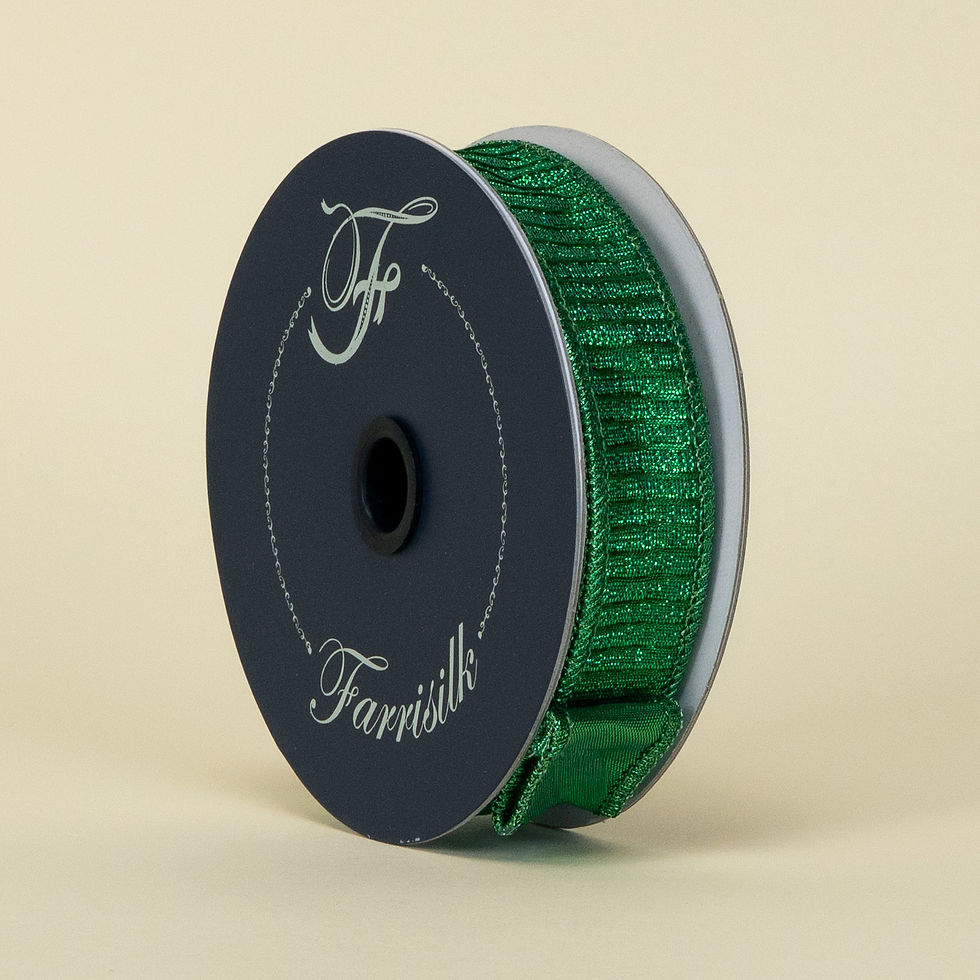 Thumbnail: RIBBON PLEATED METALLIC LIME ( 3 SIZES )