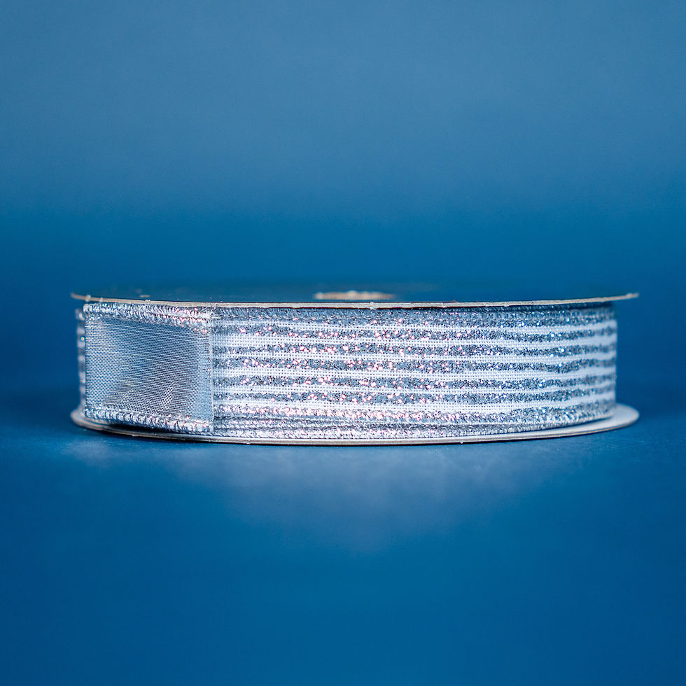 Thumbnail: RIBBON 1" X 10YDS RANDOM STRIPES ( 5 COLORS )