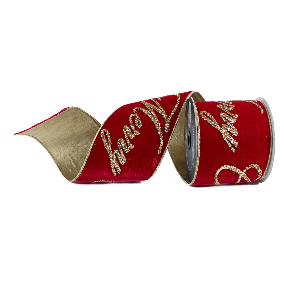 Thumbnail: RIBBON VELVET MERRY CHRISTMAS ( 2 SIZES )