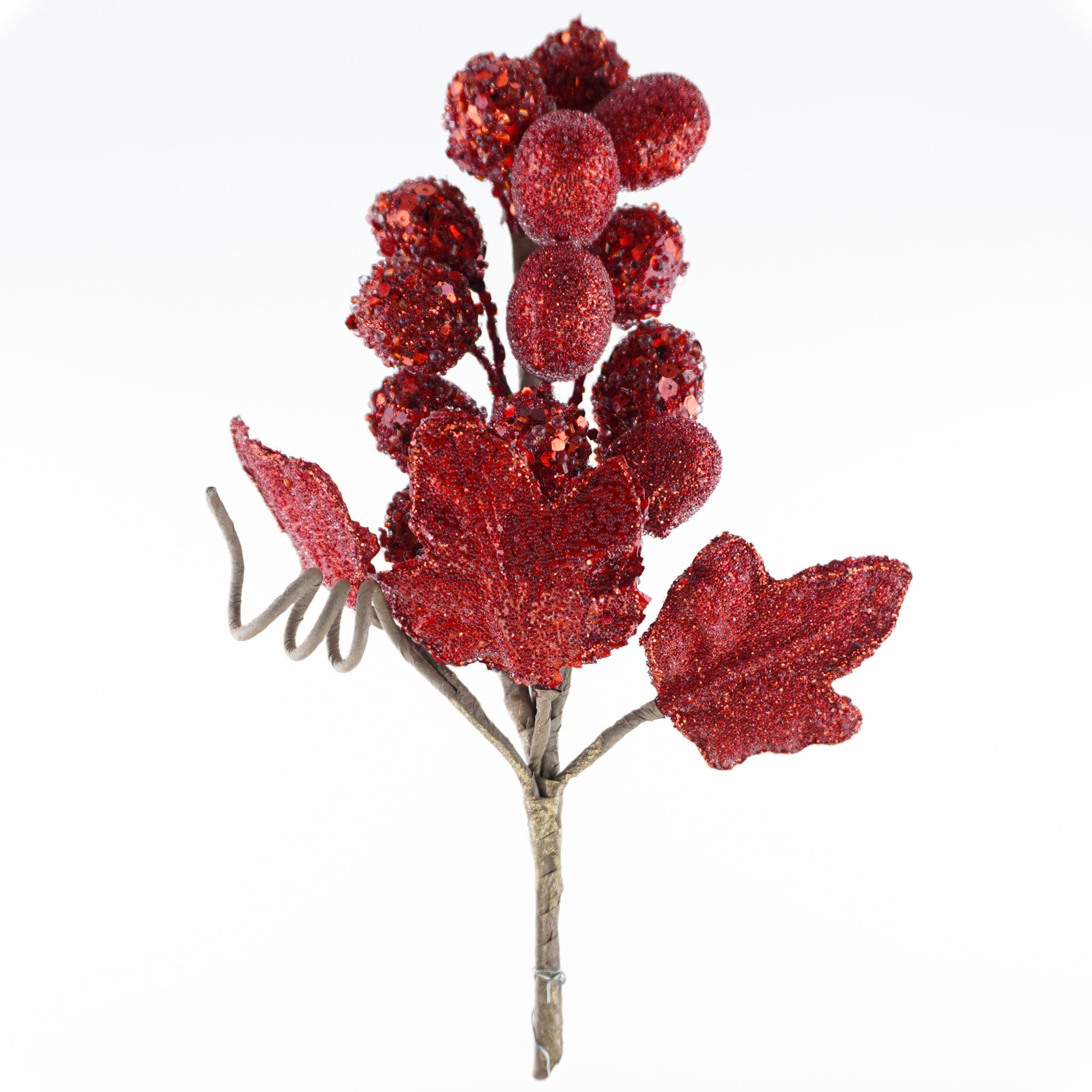 PICK GRAPE X14 WITH 2 LEAVES RED