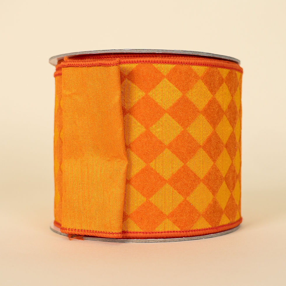 Thumbnail: RIBBON RETRO HARLEQUIN ORANGE ( 2 SIZES )
