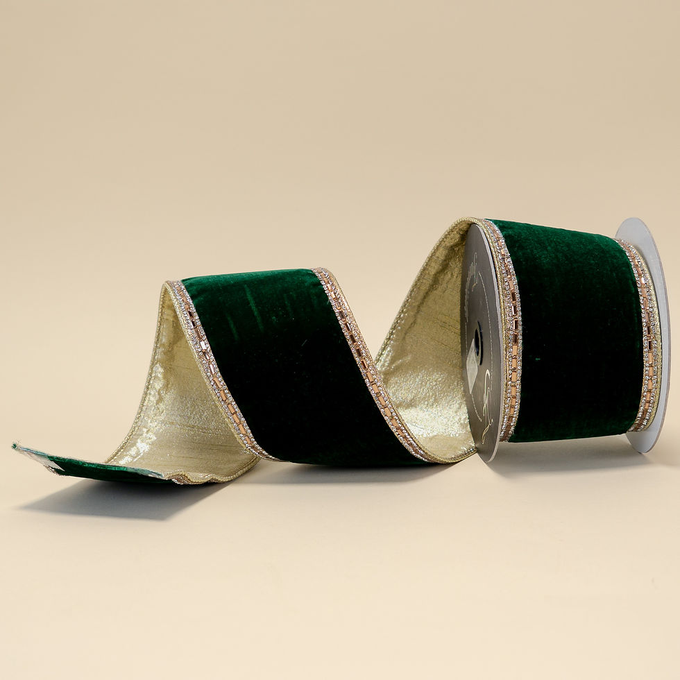 Thumbnail: RIBBON 4" X 5YDS BRILLIANT BORDERS ( 5 COLORS)