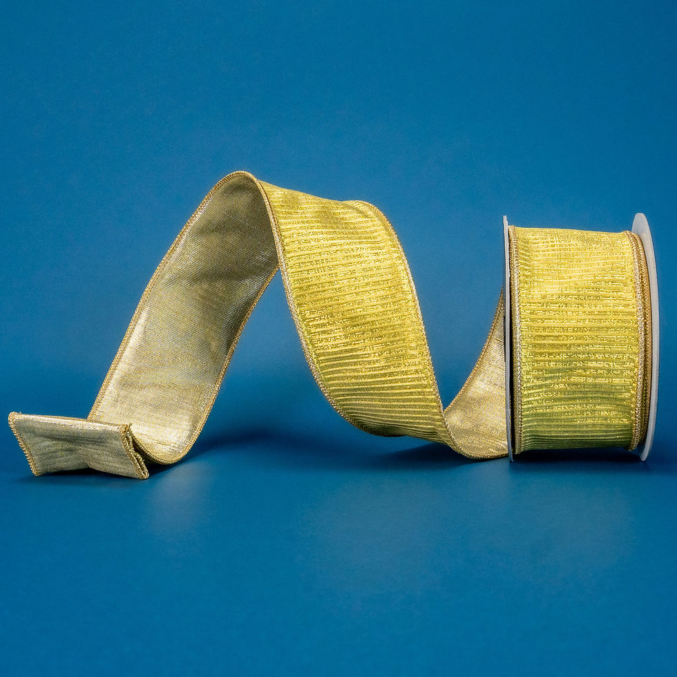 Thumbnail: RIBBON PLEATED METALLIC GOLD ( 3 SIZES )