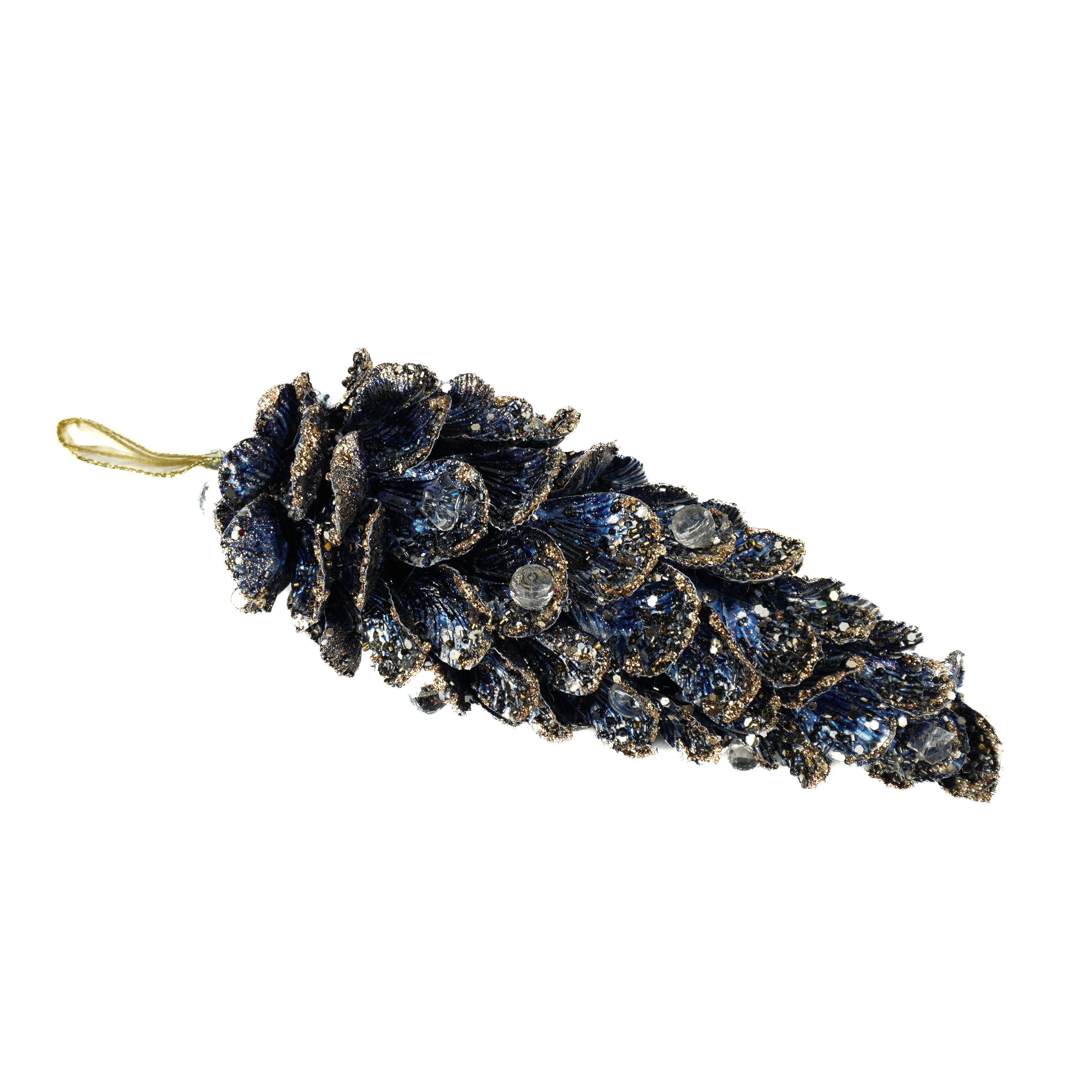 PINECONE WITH JEWEL XXL SAPPHIRE AND ROSE GOLD