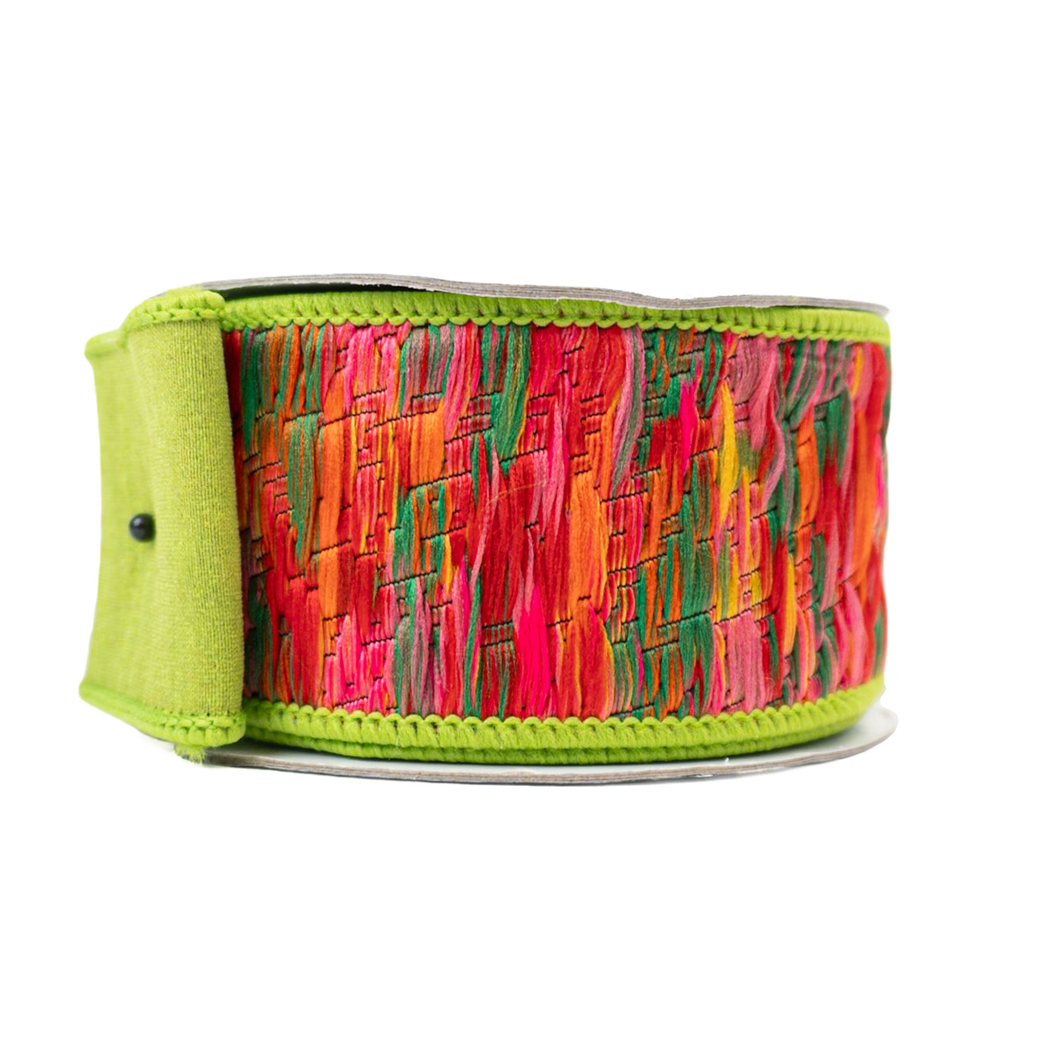 RIBBON 2.5X5YDS GROOVY LOOM APPLE GREEN