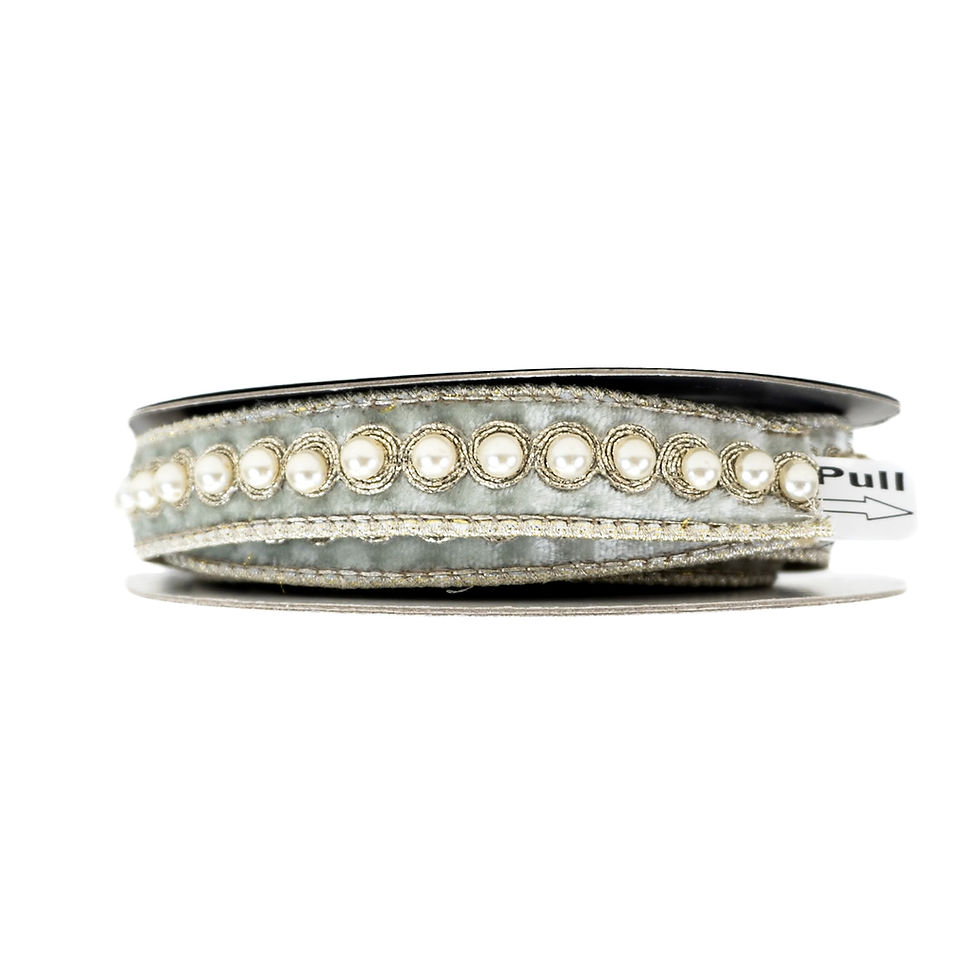 Miniatura: ADHESIVE RIBBON 1" X 10FT PEARL BORDER ( 4 COLORS)
