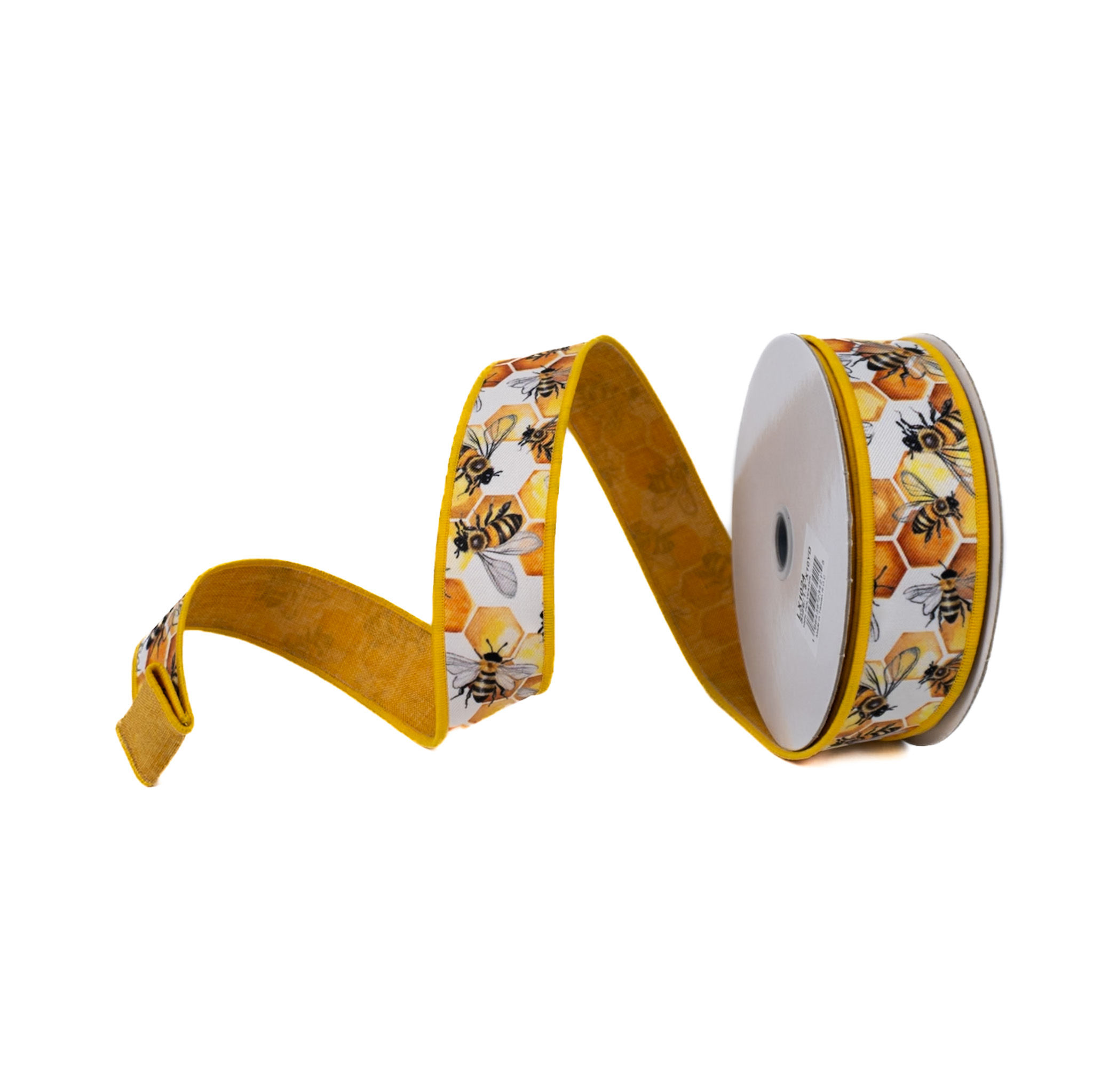 RIBBON HONEYCOMB BEES YELLOW ( 3 SIZES)