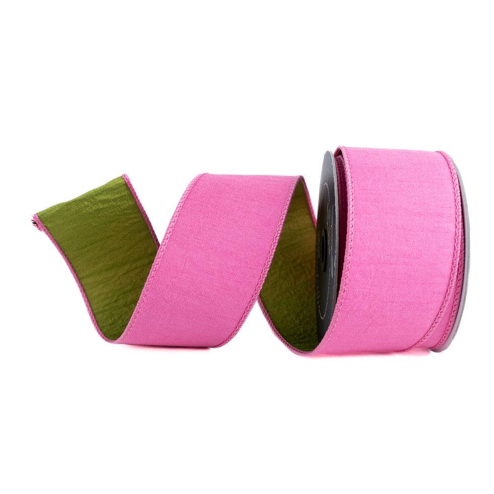 Thumbnail: RIBBON SPRING GREENERY PINK ( 2 SIZES )