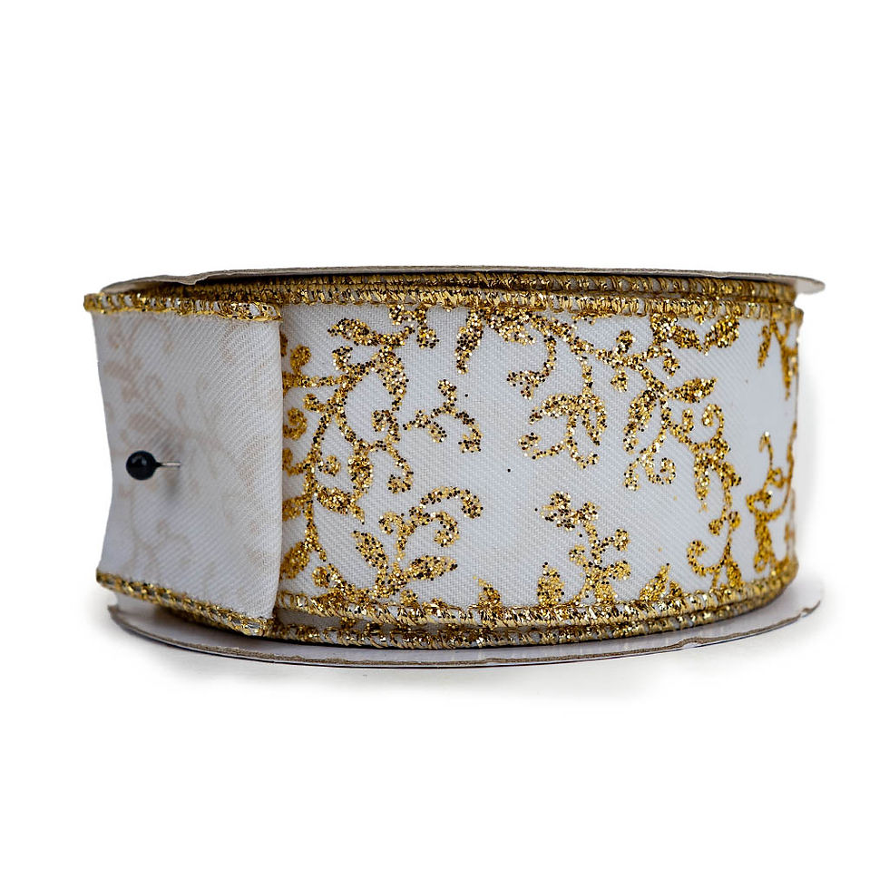 Thumbnail: RIBBON GOLD GLITTER MINI LEAF ( 3 SIZES AND 2 COLORS )