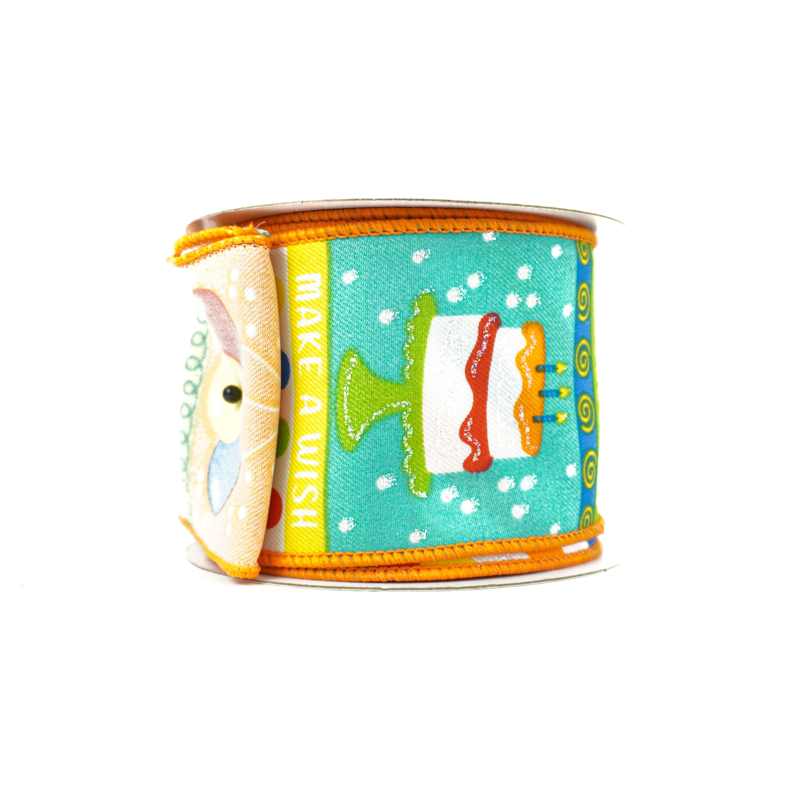 RIBBON 2.5X10YDS HAPPY BIRTHDAY TO YOU