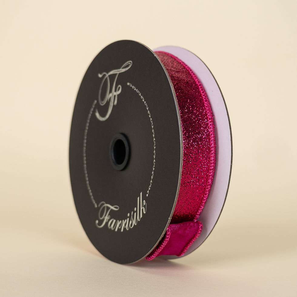 Miniatura: RIBBON 1" X 10YDS GLITTER ( 2 COLORS )
