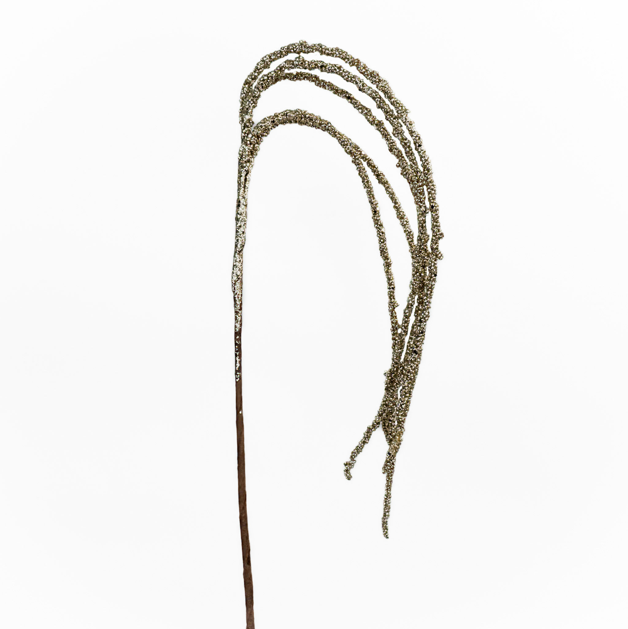 BUBBLE DRIPPING 37.5" RAIN SPRAY GLITTER CHAMPAGNE