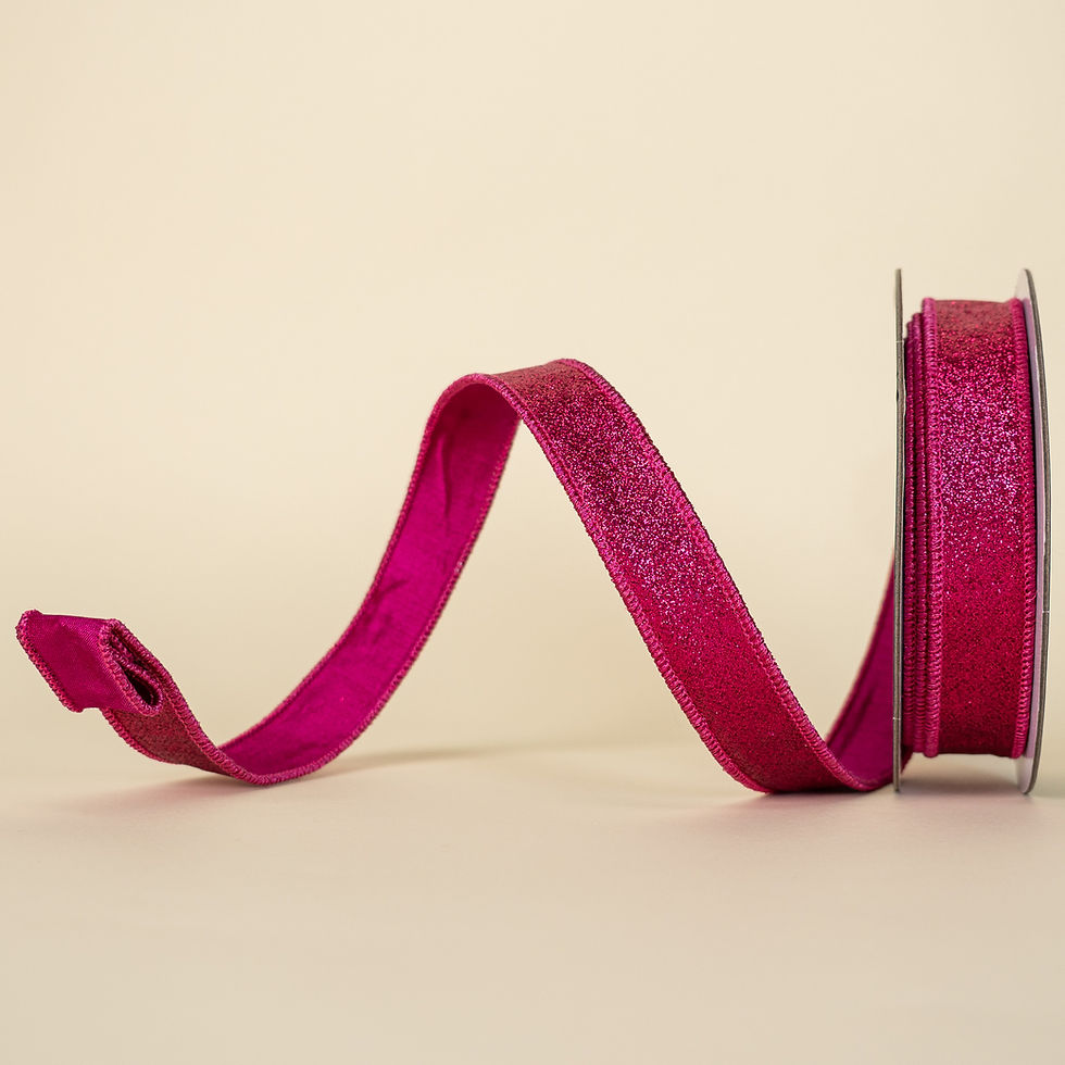 Miniatura: RIBBON 1" X 10YDS GLITTER ( 2 COLORS )