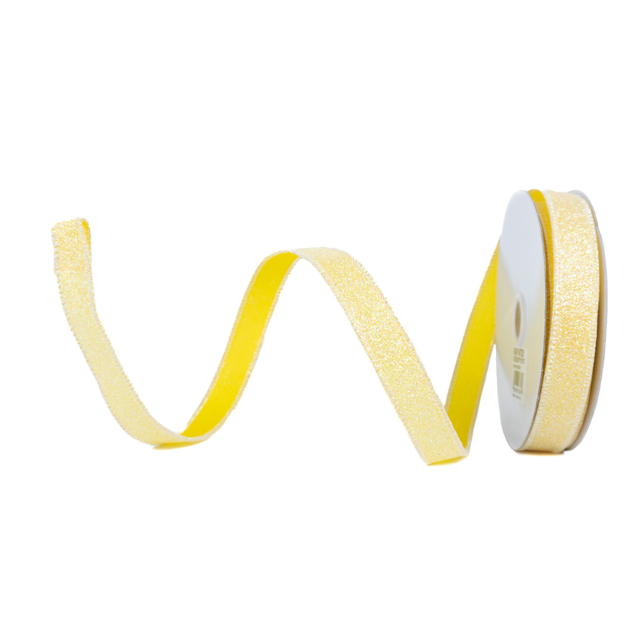 RIBBON 5/8" X 10YDS IRIDESCENT GLITTER ON SATIN ( 5 COLORS )