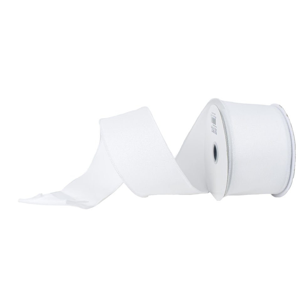 Thumbnail: RIBBON SHIMMER GLITTER WHITE ( 3 SIZES )